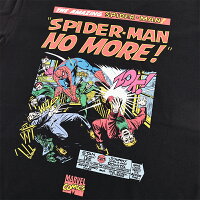 SPIDERMAN マーベル Tシャツ スパイダーマン メンズ MARVEL レディース 半袖 プリント アベンジャーズ アメコミ tシャツ アイアンマン VENOM ハルク ソー コミック キャラクターグッズ ダンス 黒 ブラック プレゼント ギフト正規品【メール便送料無料】