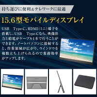 【ふるさと納税】モニター I-O DATA 【LCD-CF161XDB-M】 15.6型モバイルディスプレイ | パソコン 機器 日用品 液晶 ディスプレイ ノートパソコン 液晶モニター マルチディスプレイ 周辺機器 人気 おすすめ 送料無料