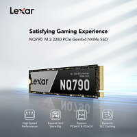【月間優良ショップ受賞】Lexar NQ790 SSD 1TB 2TB 4TB NVMe SSD M.2 2280 PCIe Gen4x4 内蔵SSD ゲーミングPC PS5 SSD ストレージ 増設 デスクトップパソコン ssd ノートパソコン 容量 拡大 簡単取付 耐衝撃 耐振動 高耐久 R:7,000MB/s W:6,000MB/s レキサー 5年保証