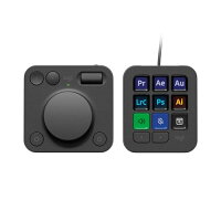 ロジクール MX クリエイティブ コンソール KXCCGR 左手デバイス キーパッド ルパッド Adobe Bluetooth Logi Bolt USB Type-C Photoshop Illustrator Premiere Pro After Effects Audition 画像編集 動画編集 画像 動画 編集 グラファイト 国内