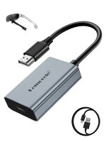 HDMI to USB C 交換アダプター 4K@60Hz Xreal hub/VITURE One AR/RayNeoスマートグラス モニター拡張 変換アダプターHDMI 交換 Adapter ARグラス Xreal Air2 pro/Rokid Air max/Switch/Steam deck/PS4/5 /ROG ALLYゲーム機対応 アルミ合金筐体