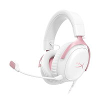 ハイパーエックス(HyperX) HyperX Cloud III  ゲーミングヘッドセット DTS Headphone:X空間オーディオ 53mmドライバー搭載 Cloud IIの 快適性 ホワイト ピンク PC、PS5、PS4、Xboxシリーズ、Nintendo Switch、モバイル 9W1Q4AA