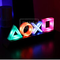 アイコンライト ゲーム アイコン ランプ 卓上ライト PS5 PS4 プレステ グッズ PlayStation プレイステーション 标志 間接照明 LEDライト ゲーミング デスク インテリア 雰囲気作り USB/電池式 ギフト プレゼント