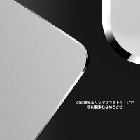 アルミ マウスパッド MINI 高級感 おしゃれ シンプル 薄型 軽量 滑り止め 金属 光学式 レーザー対応 静音 耐久性 仕事用 オフィス 在宅勤務 ゲーミング ノートパソコン パソコン周辺機器