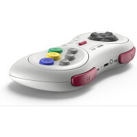 8Bitdo M30Bluetooth ゲーミングコントローラー 6ボタン メガドライブ風ゲームパッド ホワイト Raspberry Pi スイッチ macOS 送料無料