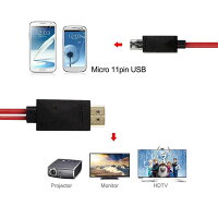 MHL to HDMI変換ケーブル | Galaxy S3/S4/S5/note2/note3/Note4/TabPro 専用 MicroUSB to HDMI /USB充電 スマートフォン変換ケーブル　変換ケーブル2m hdmiケーブル hdmi変換アダプタ スマホHDMI