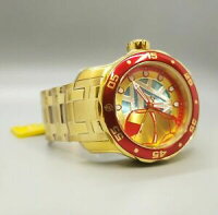 【送料無料】腕時計　インビクタマーベルトニースタークアイアンマンプロダイバースキューバリミットエドゴールドレッドウォッチinvicta 48mm marvel tony stark iron man pro diver scuba limitd ed gold r