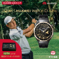 ＼年間ランキング受賞／木村拓哉CM【後夜祭エントリーで3倍P&150円クーポン】HONMA x HUAWEI WATCH GT 6 Pro スマートウォッチ 21日バッテリー ゴルフ機能 100種類以上スポーツモード 高低差補正 ショット前距離表示 クラブ表示 GPS サイクリング 心電図 Yamap登山ルート