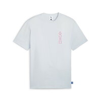 【公式ライセンスグッズ】メンズ PUMA x PlayStation エレベーテッド 半袖 Tシャツ Silver Mist