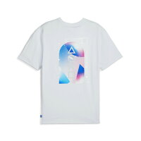 【公式ライセンスグッズ】メンズ PUMA x PlayStation エレベーテッド 半袖 Tシャツ Silver Mist