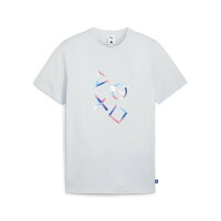 【公式ライセンスグッズ】メンズ PUMA x PlayStation グラフィック 半袖 Tシャツ Silver Mist