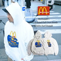 【6/4 20時〜エントリーでP5倍】マクドナルド プルオーバー フード スウェット 波乗りドナルド マリブ店限定 (メンズ レディース S-XXXL パーカー McDonald’s 海外買い付け スーベニア)