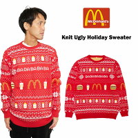 マクドナルド McDonald’s アグリー ホリデーコットンセーター ｜ メンズ レディース ユニセックス コットンニット マック マクド クリスマス アメリカ買い付け