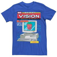 マーベル グラフィック Tシャツ IF? 90'S 【 MARVEL WHAT VISION WAS BUILT IN THE COMIC COVER GRAPHIC TEE / ROYAL 】 メンズファッション トップス カットソー