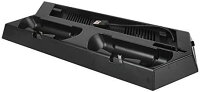 【送料無料】【中古】PS4 スタンド 縦置きスタンド 冷却ファン付き コントローラー2台充電 ブラック PS4 7000シリーズ用
