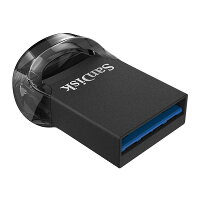 USBメモリ USB 64GB SanDisk サンディスク Ultra Fit USB 3.1 Gen1 R:300MB/s 超小型設計 ブラック 海外リテール SDCZ430-064G-G46 ◆メ