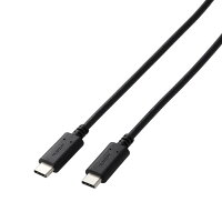 【代引不可】USB Type-C ケーブル USB-C to USB-C USB2.0 2m PD 60W 急速充電 PS5 PS4 コントローラー 外付け HDD SSD 等 USB C 機器対応 転送 充電ケーブル ブラック エレコム GM-CC20BK