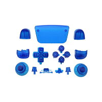 PS5 用 カスタム Mod キット 交換用ボタン クリアブルー 無地【メール便のみ送料無料】ドライバー無し・説明書無し Playstation 5 コントローラー用セット 部品 パーツ 修理部品 修復ツール ※全てのPS5には装着できません。