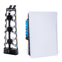 PS5用 冷却ファン クーリングファン LEDライト付き 静音 装着簡単 排熱 熱対策 USBポート付き PlayStation 5 通常版 デジタルエディション 両対応 ◇FAM-TP5-1523【メール便】