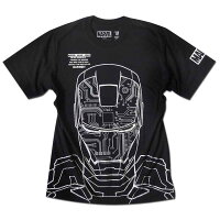 [EVERSOUL] Tシャツ 半袖 アイアンマン マーベル キャラクター トニー スターク メタリック アメコミ tシャツ グッズ メンズ [並行輸入品]