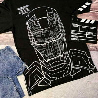 [EVERSOUL] Tシャツ 半袖 アイアンマン マーベル キャラクター トニー スターク メタリック アメコミ tシャツ グッズ メンズ [並行輸入品]