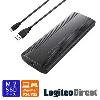 SSD M.2 ケース 外付け 高速転送 NVMe 2230/2242/2260/2280 対応 M-key Type-C Type-A【 Windows/mac / PS4 / PS5 】 ロジテック LHR-LPNVW02UCD rss
