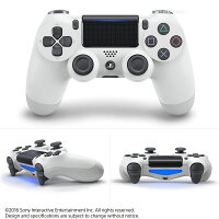 【中古】[ACC][PS4] ワイヤレスコントローラー デュアルショック4(DUALSHOCK4) グレイシャー・ホワイト SIE(CUH-ZCT2J13)(20170223)