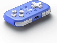 【8bitdo】 8BitDo Micro BluetoothゲームパッドポケットサイズミニコントローラSwitch、Android、Raspberry Pi用、キーボードモード対応(ブルー)