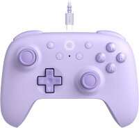 【8bitdo】 Ultimate 2C Windows PC および Android 用有線コントローラー。1000Hz ポーリング レート、ホール効果ジョイスティックとホール トリガー、再マッピング可能な L4/R4 バンパーを搭載（Purple)
