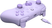【8bitdo】 Ultimate 2C Windows PC および Android 用有線コントローラー。1000Hz ポーリング レート、ホール効果ジョイスティックとホール トリガー、再マッピング可能な L4/R4 バンパーを搭載（Purple)