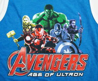 ◎【 マーベル/MARVEL 】『 THE AVENGERS AGE OF ULTLRON (BL) / プリント タンク 』 タンクトップ ノースリーブ 日本未発売 アベンジャーズ キャンプテンアメリカ ハルク マイティソー アイアンマン ホークアイ スパイダーマン アントマン アメ雑 雑貨