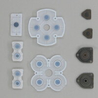 送料無料 PlayStation4 ラバーパッド 9点セット コントローラー 交換用 修理 部品 ボタン 導電性接着剤パッド Dualshock 4 PS4 プレイステーション4本体周辺機器