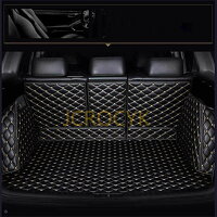 カスタム トランクマット 日産エクストレイルT32 5席 2014-2017 XPE レザー ラゲッジマット カーゴマット フルセット防水車トランクマット すべての天気、 耐摩擦、 耐汚れ、 内装パーツカーアクセサリー