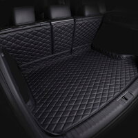 カスタム 車の トランクマット 日産エクストレイルX-Trail T32 2017.9~2021.3 に適用 XPE レザー ラゲッジマット カーゴマット フルセット防水車トランクマット すべての天気、 耐摩擦、 耐汚れ、 内装パーツカーアクセサリー