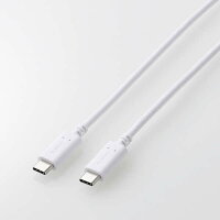 エレコム USB Type-C ケーブル USB-C to USB-C USB2.0 2m PD 60W 急速充電 【 PS5 PS4 コントローラー 外付け HDD SSD 等 USB C 機器対応 】 転送 充電ケーブル ホワイト