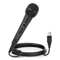 For Switch Nintendo カラオケマイク 3Mケーブル付き USB接続 ゲーム用マイク カラオケ joysound ブラック PC/PS5/PS4/PS3/Xbox One/Xbox 360/Wiiに対応