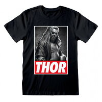 (マイティー・ソー) Thor オフィシャル商品 ユニセックス フォト Tシャツ 半袖 ロゴT トップス 【海外通販】