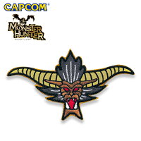 モンスターハンター フェイス 刺繍パッチ/ラージャン 【Monster Hunter Face Embroidery Patch/Rajang】カプコン capcom メンズ レディース キッズ ミリタリー カジュアル アウトドア サバゲ ゲーム キャラクター 顔 パッチパネル ベルクロ