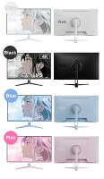 Pixio ゲーミングモニター 32インチ 4K 144Hz 4K Fast IPS 白 ホワイト パステル ピンク ブルー HDR 液晶ディスプレイ 最大5年保証 PX32UWAVE ピクシオ