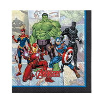 アベンジャーズ ペーパーナプキン (L) 16枚入り 14668 ナプキン 使い捨て デコパージュ ハンドメイド パーティー 誕生日 マーベル MARVEL ディズニー ハルク 黄アイアンマン かっこいい パーティーグッズ 男の子 インテリア 飾り付け 輸入品 インポート メール便配送
