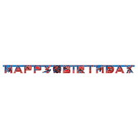 スパイダーマン バースデーバナー 15116 バナー パーティー 誕生日 Disney マーベル MARVEL ディズニー パーティーグッズ かっこいい 装飾品 男の子 インテリア 飾り付け 輸入品 インポート メール便配送