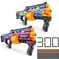 【】202311エックスショット スキンズ ラストスタンド ダーツブラスター 2個パックX-Shot Skins Last Stand Dart Blaster最大 27 メートルスポーツトイ クリスマス おもちゃ 誕生日 プレゼント8歳以上1601411