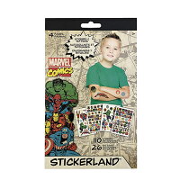 マーベル ステッカーランド （ シール ＆ タトゥー ) セット 14220 アイアンマン キャプテン・アメリカ TATTOO タトゥー シール ボディシール MARVEL ディズニー Disney パーティー ハロウィン グッズ おまつり 夏祭り 景品 プレゼント 輸入品 インポート メール便配送
