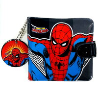 スパイダーマン ビニール 財布 ( 後ろブラック ) 19021 マーベル グッズ 財布 おさいふ コインケース 札入れ 二つ折り コインパース パース ヒーロー アメコミヒーロー MARVEL SPNG-0052
