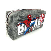 スパイダーマン ペンシルケース 大 ( BK / SPIDEY ) 19036b ペンケース 筆入れ 筆箱 文房具 ステーショナリー ペンポーチ 男の子 かっこいい 黒 ブラック グレー SPIDER-MAN キャラクター 雑貨 グッズ 小学生 中学生 高校生 ギフト プレゼント