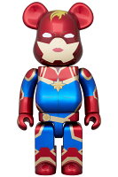 【公式】BE@RBRICK CAPTAIN MARVEL 400％ MARVEL キャプテン マーベル ベアブリック フィギュア 人気 おもちゃ おしゃれ かわいい 玩具 人形 インテリア グッズ ギフト プレゼント 正規公式店 楽天 定価 新品