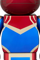 【公式】BE@RBRICK CAPTAIN MARVEL 400％ MARVEL キャプテン マーベル ベアブリック フィギュア 人気 おもちゃ おしゃれ かわいい 玩具 人形 インテリア グッズ ギフト プレゼント 正規公式店 楽天 定価 新品