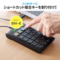 【楽天1位受賞】テンキー プログラムキーボード プログラムテンキー 有線 プログラマブルテンキー プログラム ショートカット 自作 マクロテンキー マクロ キー割付 割り付け 割り当て機能 DTM CAD 22キー USB接続 左手デバイス 400-NT008