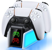 【100クーポン】BEBONCOOL PS5 コントローラー 充電スタンド ps5 コントローラー 充電器 プレイステーション5 充電 スタンド ps5コントローラー充電器 周辺機器 2台同時充電可能 収納 充電台 1年保証