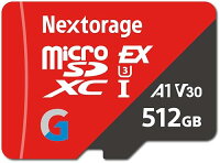 Nextorage microSD Express ネクストレージ 国内メーカー 512GB Nintendo Swtich2 動作検証済み microSDXC Express PCIe/NVMe Gen3x1 UHS-I データ復元ソフト付属 読み出し最大880MB/s G-シリーズ EX NM3A512/XHAE